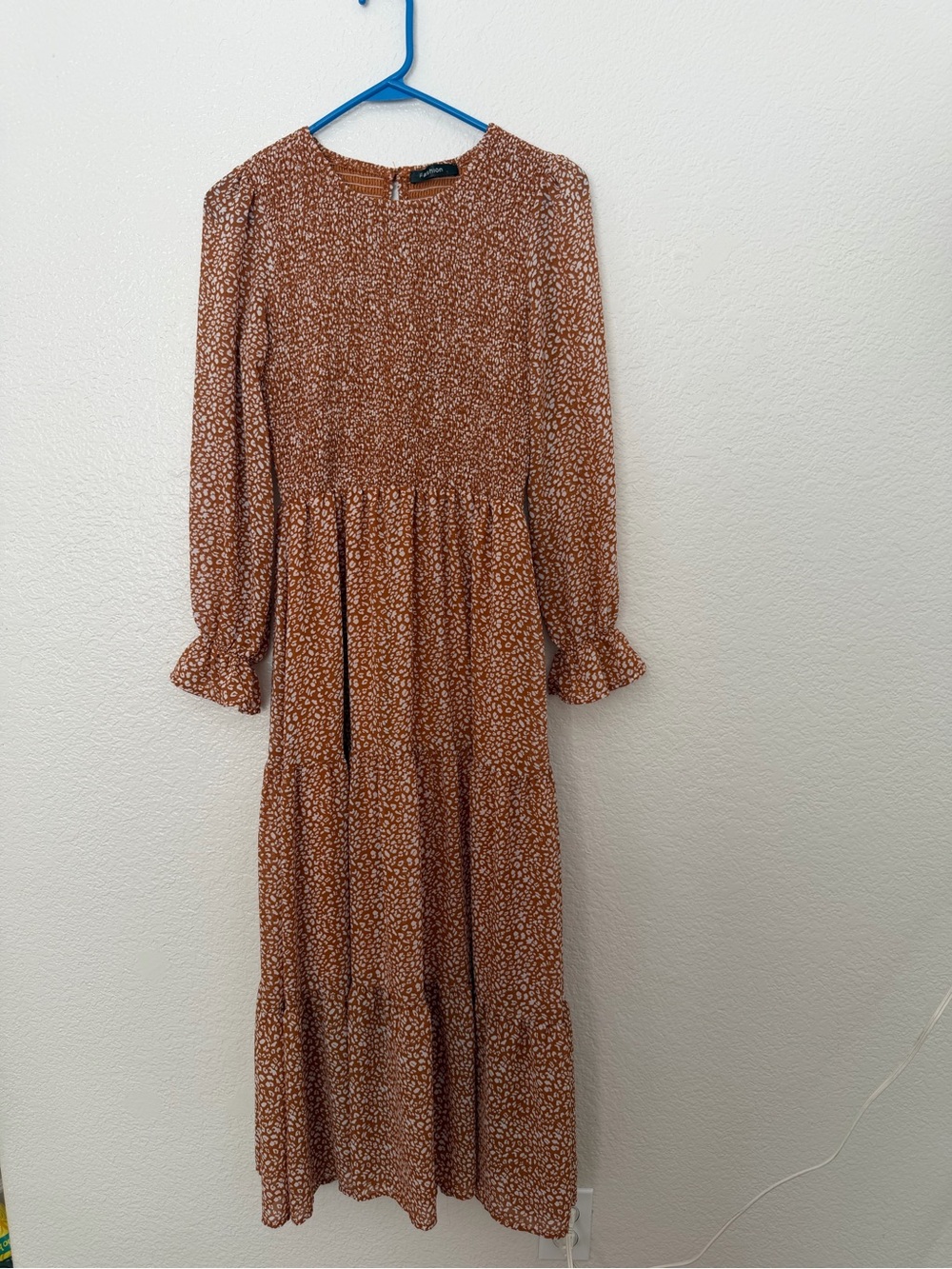 Fashion Small Rust Brown  Maxi Dress (Size S)